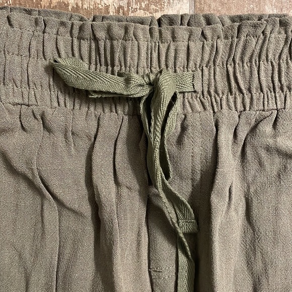 Olive Green Falls Creek Pull-On Crop Pant - Picture 3 of 4